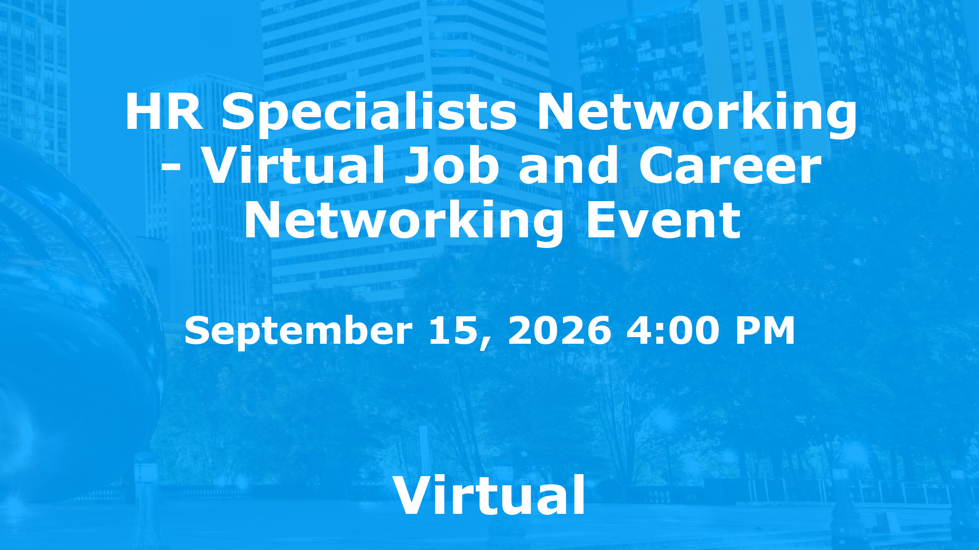 HR Specialists Networking - Virtual Job and Career Networking Event event image